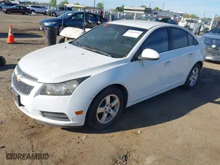2011 Chevrolet Cruze LT w/1FL with VIN 1G1PE5S91B7191455, listed as a IAAI auction lot 42007926 with 156,371 mi miles. Bid and sale history available at carsss.com. Image 2.