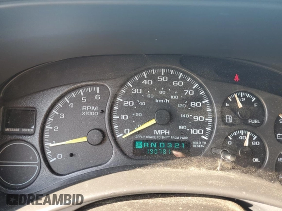 2002 Chevrolet Avalanche with VIN 3GNEC13T12G344922, listed as a Copart auction lot 62425105 with 190,781 mi miles and Clean title. Bid and sale history available at DreamBid. Image 9.
