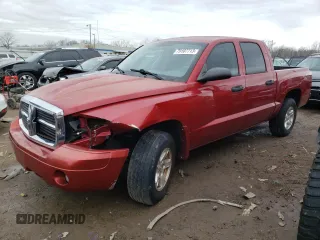 2007 Dodge Dakota SLT with VIN 1D7HE48K57S262960, listed as a Copart auction lot 79107713 with 187,678 mi miles and Non Repairable. Bid and sale history available at carsss.com. Image 1.