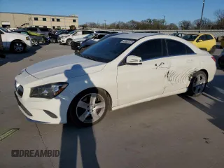 2017 Mercedes-Benz CLA with VIN WDDSJ4EB3HN410447, listed as a Copart auction lot 49882425 with 133,157 mi miles and Salvage Title. Bid and sale history available at carsss.com. Image 1.