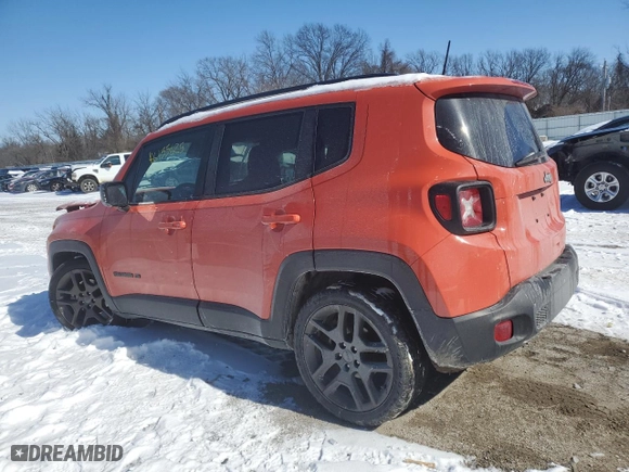 2021 Jeep Renegade Latitude with VIN ZACNJCBB0MPM67371, listed as a Copart auction lot 46133625 with 38,168 mi miles and Salvage Title. Bid and sale history available at carsss.com. Image 2.