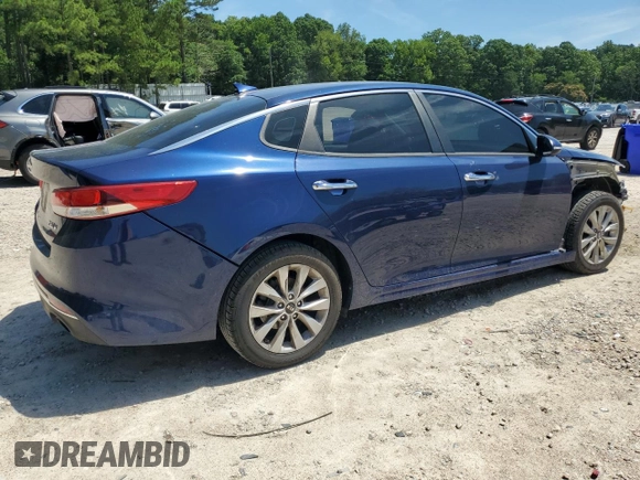 2016 Kia Optima LX with VIN 5XXGT4L33GG006600, listed as a Copart auction lot 61467435 with 92,217 mi miles and Salvage title. Bid and sale history available at DreamBid. Image 3.