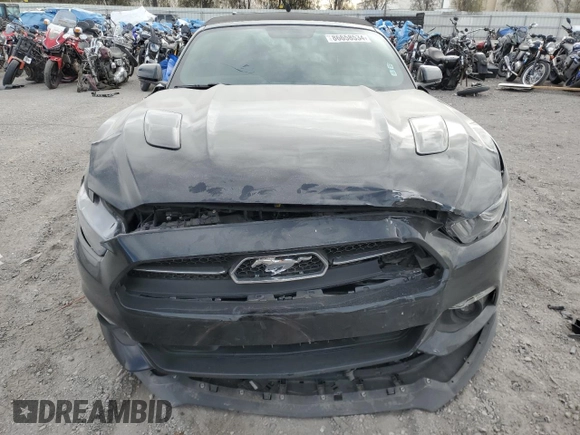 2015 Ford Mustang GT Premium with VIN 1FATP8FF8F5329274, listed as a Copart auction lot 86658534 with 27,678 mi miles and Salvage title. Bid and sale history available at DreamBid. Image 5.