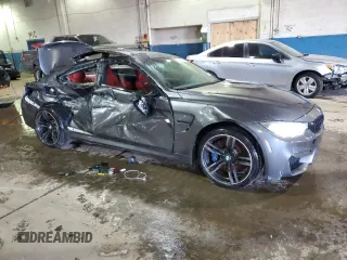 2015 BMW M4 with VIN WBS3R9C52FK334812, listed as a Copart auction lot 41716564 with 91,838 mi miles. Bid and sale history available at carsss.com. Image 4.