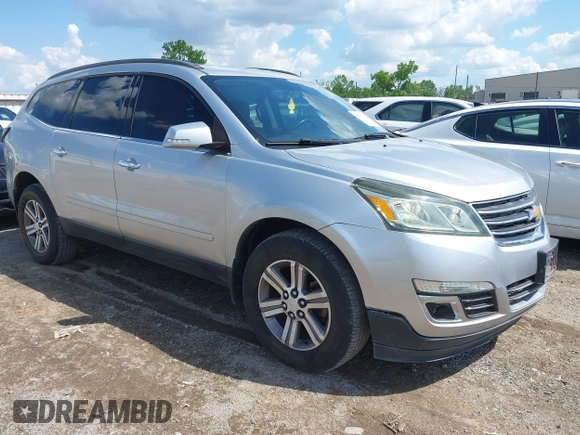 2015 Chevrolet Traverse LT with VIN 1GNKRHKD1FJ359123, listed as a IAAI auction lot 42247341 with 180,189 mi miles and . Bid and sale history available at DreamBid. Image 1.