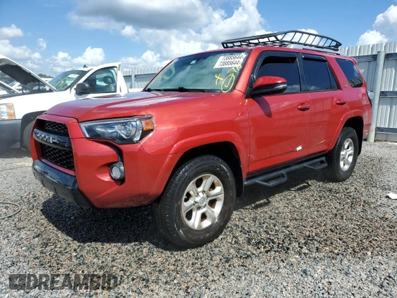 2018 Toyota 4Runner SR5 with VIN JTEBU5JR5J5535848, listed as a Copart auction lot 73885644 with Not Provided miles and Salvage Title. Bid and sale history available at DreamBid. Image 1.