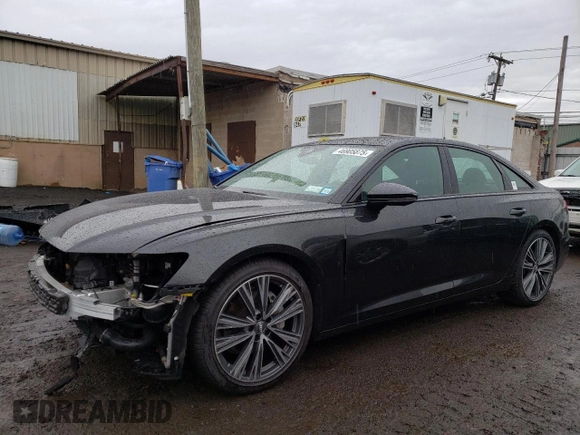 2019 Audi A6 Premium Plus with VIN WAUE8AF24KN124885, listed as a Copart auction lot 46905875 with 43,285 mi miles and Salvage Title. Bid and sale history available at carsss.com. Image 1.