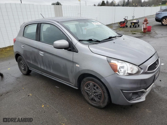 2019 Mitsubishi Mirage ES with VIN ML32A3HJ2KH010668, listed as a Copart auction lot 43415585 with 74,838 mi miles and Salvage Title. Bid and sale history available at carsss.com. Image 4.