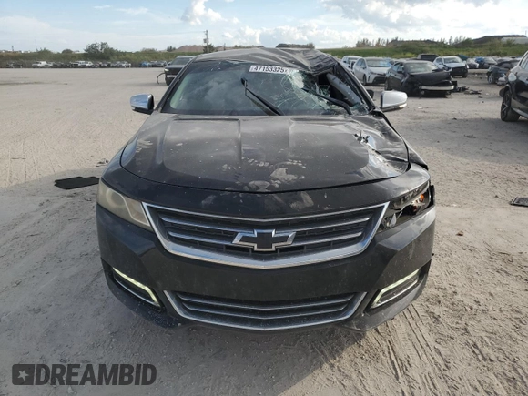 2015 Chevrolet Impala LTZ with VIN 2G1155SL3F9104127, listed as a Copart auction lot 47153325 with 117,590 mi miles and Salvage Title. Bid and sale history available at DreamBid. Image 5.