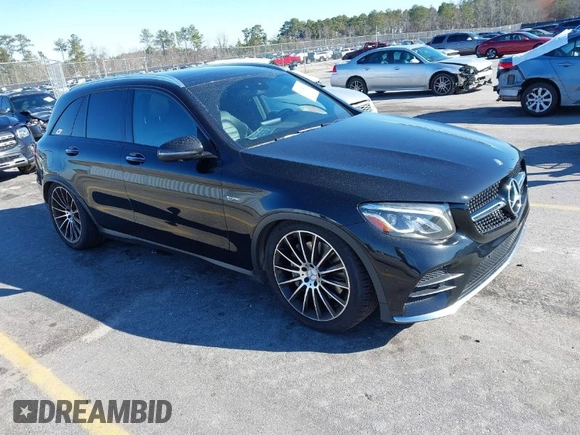 2017 Mercedes-Benz GLC with VIN WDC0G6EB0HF230536, listed as a IAAI auction lot 41632190 with 54,138 mi miles. Bid and sale history available at carsss.com. Image 1.