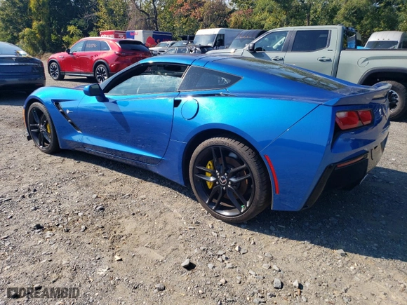 2014 Chevrolet Corvette Stingray Z51 2LT with VIN 1G1YK2D71E5116164, listed as a Copart auction lot 75863224 with 71,250 mi miles and Salvage Title. Bid and sale history available at carsss.com. Image 2.
