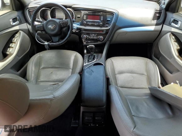 2015 Kia Optima EX with VIN 5XXGN4A71FG493133, listed as a Copart auction lot 52782495 with 115,253 mi miles and Salvage Title. Bid and sale history available at DreamBid. Image 8.