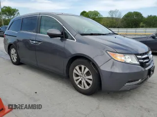 2015 Honda Odyssey EX-L with VIN 5FNRL5H64FB089909, listed as a Copart auction lot 53192035 with 174,909 mi miles and Salvage Title. Bid and sale history available at DreamBid. Image 4.