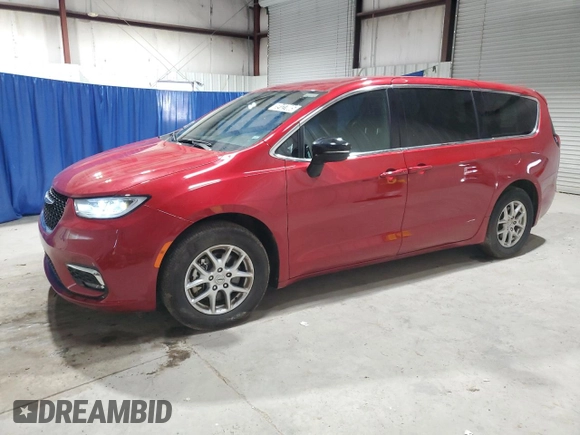 2025 Chrysler Pacifica Select z VIN 2C4RC1BG6SR513633, wystawiony jako Copart lot #59127005 z przebiegiem 28 054 mil mil oraz Czysty tytuł • Clean title. Historia ofert i sprzedaży dostępna na DreamBid. Obrazek 1.
