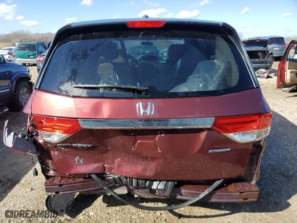 2016 Honda Odyssey SE with VIN 5FNRL5H37GB085490, listed as a Copart auction lot 50326635 with 54,773 mi miles and Salvage Title. Bid and sale history available at carsss.com. Image 6.