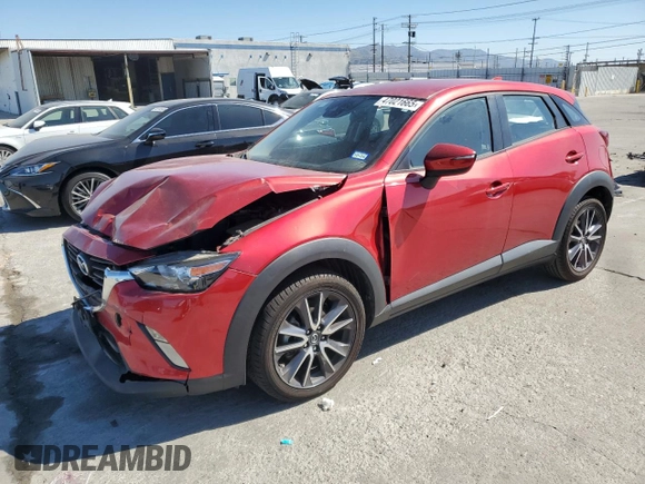2018 Mazda CX-3 Touring with VIN JM1DKDC78J1307830, listed as a Copart auction lot 47021665 with 39,088 mi miles and Salvage Title. Bid and sale history available at carsss.com. Image 1.