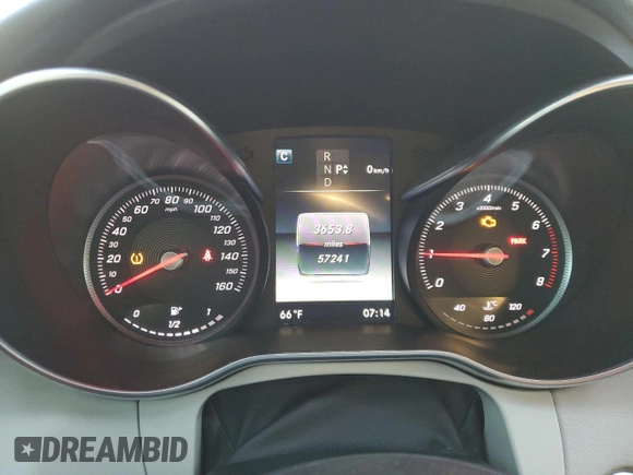 2017 Mercedes-Benz C 300 with VIN WDDWK4JB3HF428915, listed as a Copart auction lot 77944844 with 57,241 mi miles and Salvage Title. Bid and sale history available at DreamBid. Image 9.