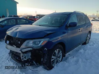 2019 Nissan Pathfinder SV with VIN 5N1DR2MM8KC615490, listed as a Copart auction lot 43669945 with 62,992 mi miles and Salvage Title. Bid and sale history available at carsss.com. Image 1.