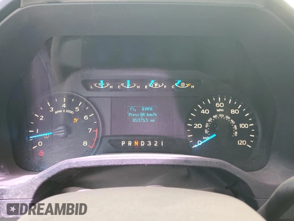 2016 Ford F-150 XL with VIN 1FTMF1C83GKD24548, listed as a Copart auction lot 87817945 with 85,375 mi miles and Salvage title. Bid and sale history available at DreamBid. Image 9.