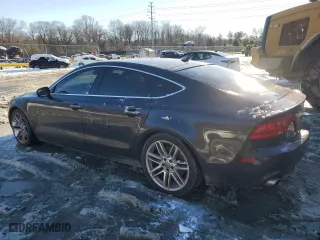2015 Audi A7 3.0 Premium Plus with VIN WAUWGAFC9FN003713, listed as a Copart auction lot 87448394 with 132,417 mi miles and Salvage Title. Bid and sale history available at carsss.com. Image 2.