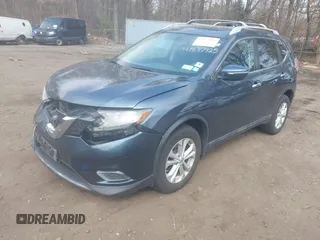 2014 Nissan Rogue S with VIN 5N1AT2MV0EC847549, listed as a IAAI auction lot 41877925 with 172,750 mi miles. Bid and sale history available at carsss.com. Image 2.