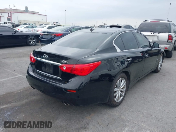 2015 Infiniti Q50 z VIN JN1BV7AP3FM336566, wystawiony jako IAAI lot #42349544 z przebiegiem 84 077 mil mil oraz . Historia ofert i sprzedaży dostępna na DreamBid. Obrazek 4.