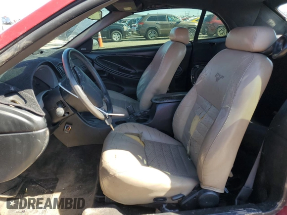 2001 Ford Mustang GT Deluxe with VIN 1FAFP45X21F124584, listed as a Copart auction lot 54274484 with 108,110 mi miles and Salvage Title. Bid and sale history available at carsss.com. Image 7.