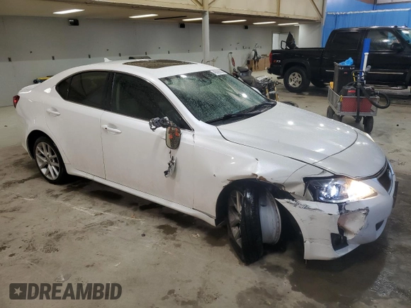 2012 Lexus IS 250 with VIN JTHCF5C22C5053701, listed as a Copart auction lot 45096585 with 194,234 mi miles and Salvage title. Bid and sale history available at DreamBid. Image 4.