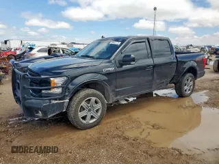 2018 Ford F-150 XL with VIN 1FTEW1E58JKD66986, listed as a Copart auction lot 59444175 with 142,775 mi miles and Salvage title. Bid and sale history available at DreamBid. Image 1.