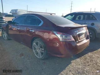 2013 Nissan Maxima 3.5 S with VIN 1N4AA5AP7DC807233, listed as a IAAI auction lot 41760607 with 163,599 mi miles. Bid and sale history available at carsss.com. Image 3.
