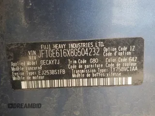 2008 Subaru Impreza Sedan (Natl) i with VIN JF1GE616X8G504232, listed as a Copart auction lot 49702815 with 171,817 mi miles and Salvage Title. Bid and sale history available at carsss.com. Image 12.
