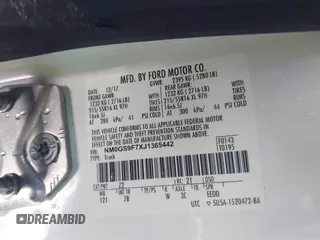 2018 Ford Transit Connect XLT with VIN NM0GS9F7XJ1365442, listed as a IAAI auction lot 41369549 with 35,601 mi miles and . Bid and sale history available at DreamBid. Image 9.
