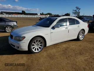 2008 BMW 7 Series 750i with VIN WBAHL835X8DT12389, listed as a Copart auction lot 80908054 with Not Provided miles and Salvage Title. Bid and sale history available at carsss.com. Image 1.