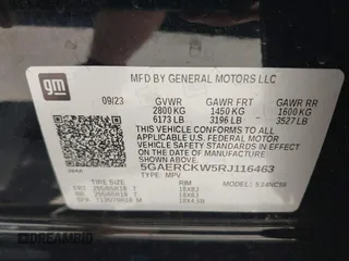 2024 Buick Enclave Premium with VIN 5GAERCKW5RJ116463, listed as a IAAI auction lot 41663915 with 36,356 mi miles and . Bid and sale history available at DreamBid. Image 9.
