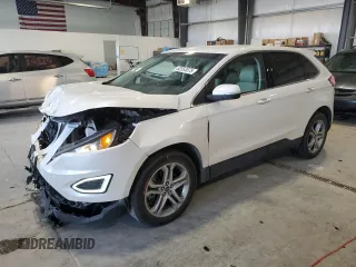 2017 Ford Edge Titanium with VIN 2FMPK4K97HBB68526, listed as a Copart auction lot 52553075 with 37,029 mi miles and Salvage Title. Bid and sale history available at carsss.com. Image 1.