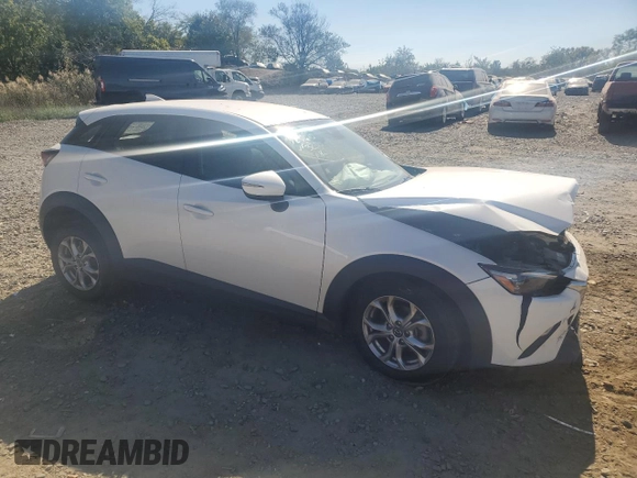 2020 Mazda CX-3 Sport with VIN JM1DKDB79L1474363, listed as a Copart auction lot 74983574 with 56,737 mi miles and Salvage Title. Bid and sale history available at carsss.com. Image 4.