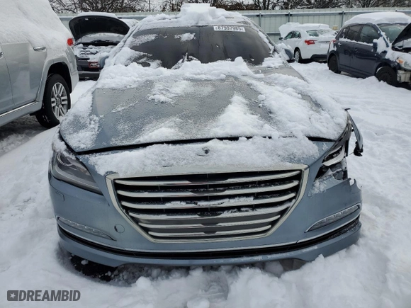 2016 Hyundai Genesis 3.8L with VIN KMHGN4JE5GU109960, listed as a Copart auction lot 87997985 with 83,149 mi miles and Salvage Title. Bid and sale history available at carsss.com. Image 5.