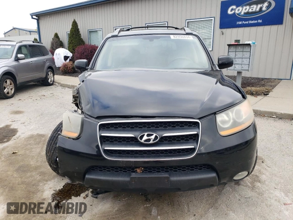 2009 Hyundai Santa Fe SE with VIN 5NMSH73E19H253634, listed as a Copart auction lot 82956834 with 171,624 mi miles and Salvage title. Bid and sale history available at DreamBid. Image 5.