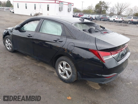 2022 Hyundai Elantra SE with VIN 5NPLL4AG7NH072024, listed as a IAAI auction lot 41942671 with 37,045 mi miles and . Bid and sale history available at DreamBid. Image 3.
