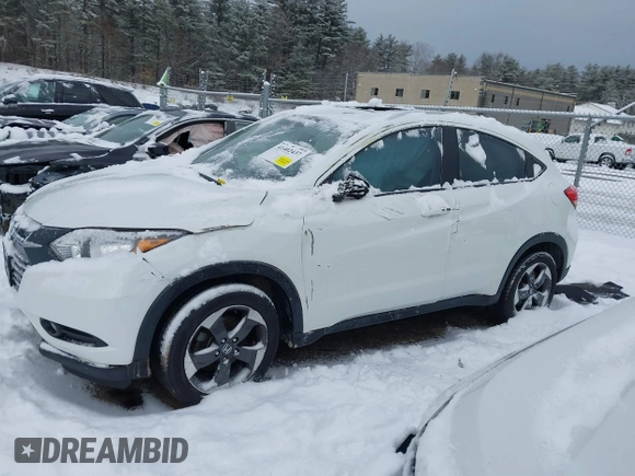 2018 Honda HR-V EX-L Navi with VIN 3CZRU6H71JM716527, listed as a IAAI auction lot 41402437 with 1 mi miles. Bid and sale history available at carsss.com. Image 13.