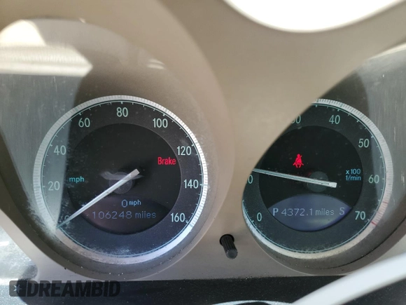 2006 Mercedes-Benz SL 500 with VIN WDBSK75F06F109541, listed as a Copart auction lot 61430545 with 106,428 mi miles and Salvage title. Bid and sale history available at DreamBid. Image 9.