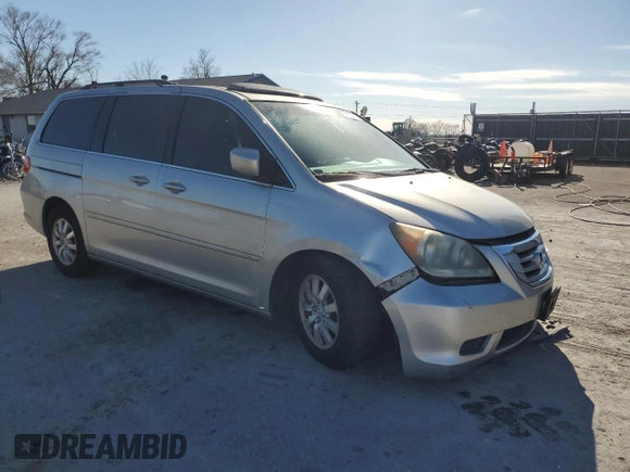 2008 Honda Odyssey EX-L with VIN 5FNRL38708B050394, listed as a Copart auction lot 49284105 with 163,827 mi miles and Salvage Title. Bid and sale history available at carsss.com. Image 4.