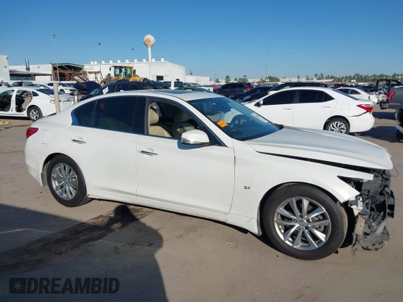 2014 Infiniti Q50 z VIN JN1BV7AP2EM681053, wystawiony jako IAAI lot #41395566 z przebiegiem 230 055 mil mil oraz . Historia ofert i sprzedaży dostępna na DreamBid. Obrazek 14.