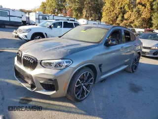 2020 BMW X4 M Competition z VIN 5YMUJ0C07LLA99617, wystawiony jako Copart lot #76339884 z przebiegiem Nie podano mil oraz Szkody całkowita. Historia ofert i sprzedaży dostępna na DreamBid. Obrazek 1.