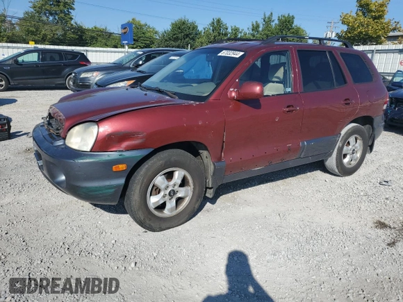2005 Hyundai Santa Fe GLS with VIN KM8SC13D65U936463, listed as a Copart auction lot 67032944 with 186,292 mi miles and Salvage Title. Bid and sale history available at DreamBid. Image 1.