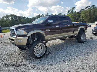 2013 Ram 2500 Longhorn with VIN 3C6UR5PL9DG554098, listed as a Copart auction lot 71763284 with 143,869 mi miles and Clean title. Bid and sale history available at DreamBid. Image 1.