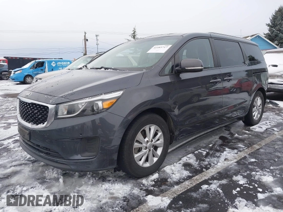 2016 Kia Sedona LX with VIN KNDMB5C19G6210620, listed as a IAAI auction lot 41485717 with 153,783 mi miles and . Bid and sale history available at DreamBid. Image 2.