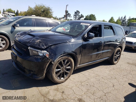 2018 Dodge Durango R/T with VIN 1C4SDJCT5JC409314, listed as a Copart auction lot 66228354 with 127,936 mi miles and Salvage Title. Bid and sale history available at carsss.com. Image 1.