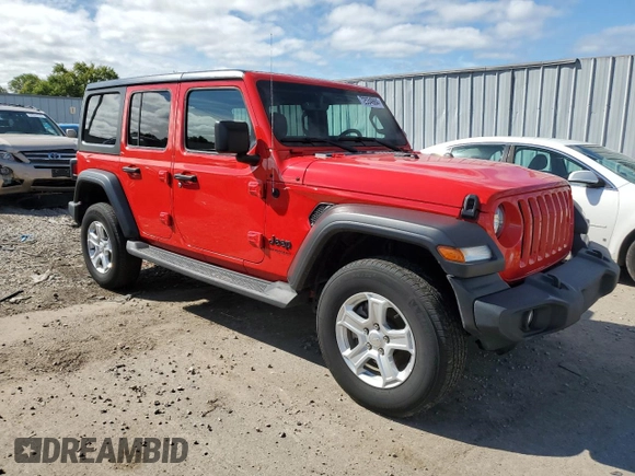 2022 Jeep Wrangler Unlimited Willys with VIN 1C4HJXDM4NW252778, listed as a Copart auction lot 72534664 with 20,014 mi miles and Salvage Title. Bid and sale history available at DreamBid. Image 4.