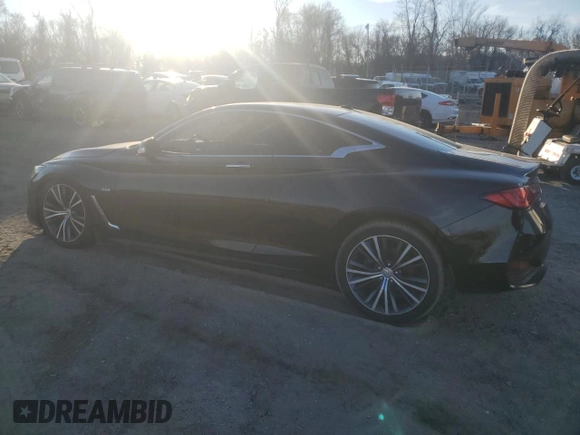 2017 Infiniti Q60 2.0t with VIN JN1CV7EL4HM320083, listed as a Copart auction lot 47426045 with 116,411 mi miles and Salvage Title. Bid and sale history available at DreamBid. Image 2.